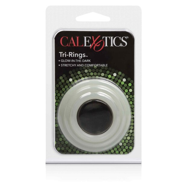 CalExotics Tri-Rings Penisringe Transparent