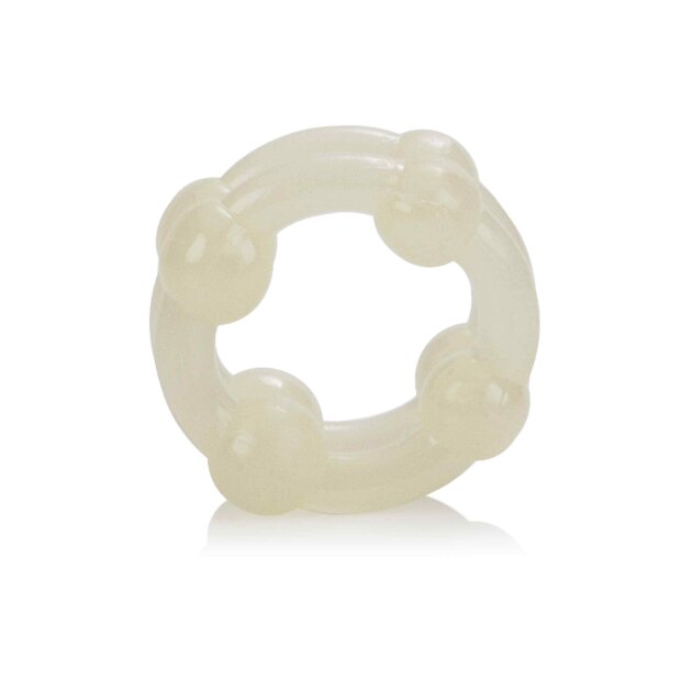 CalExotics Island Rings Double Stacker Penisringe Weiß ⌀ 2 cm