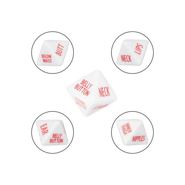 Tempt & Tease Dice White