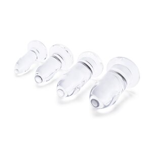 B-Vibe Anal Dilators Set Glas Transparent 4 teilig