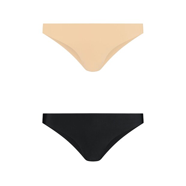 Bye Bra - Invisible Brazilian Nude + Black S