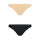 Bye Bra - Invisible Brazilian Nude + Black S