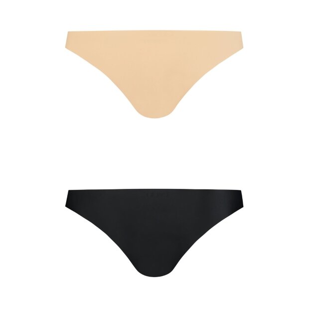 Bye Bra - Invisible Brazilian Nude + Black XL