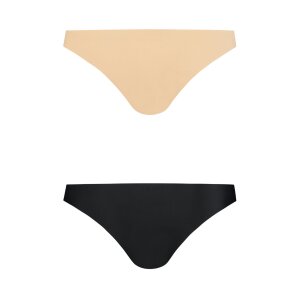 Bye Bra - Invisible Brazilian Nude + Black XL