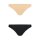 Bye Bra - Invisible Brazilian Nude + Black XL