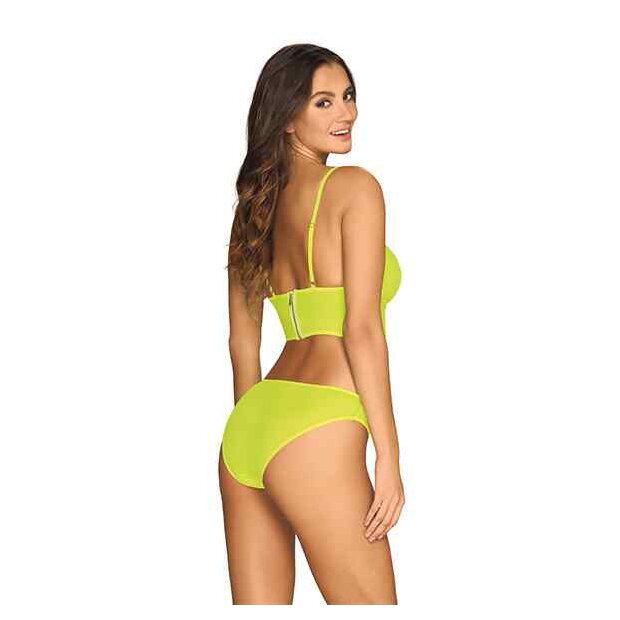 Obsessive Neonia Top and Panties Yellow S - XL