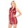 Kleid rot Wetlook mit Reißverschluss S - XL
