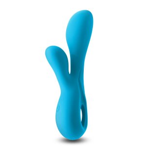 NS Novelties Revel Rabbit Vibrator Blau 15,6 cm