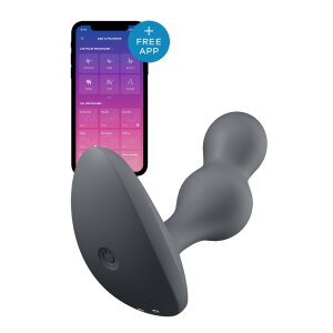 Satisfyer Deep Diver Connect App Analvibrator Grau ⌀ 3,5 cm
