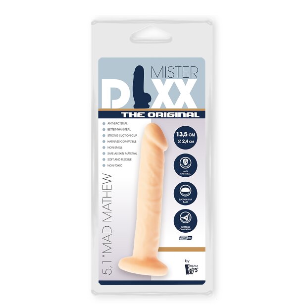 Dream Toys Mad Mathew Dildo Beige 13,5 cm