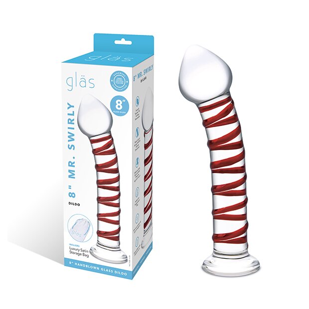 Glas Mr. Swirly Dildo 20,3 cm