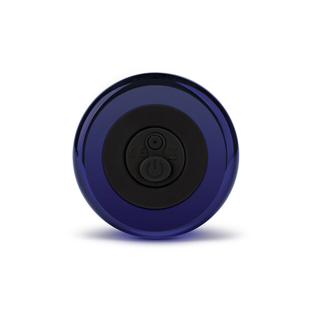 Glas Rechargeable Remote Controlled Vibrating Dotted  G-Spot/P-Spot Plug