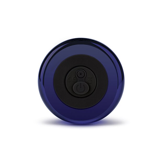 Glas Rechargeable Remote Controlled  Vibrating Beaded Buttplug