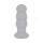 Glas Rechargeable Remote Controlled  Vibrating Beaded Buttplug