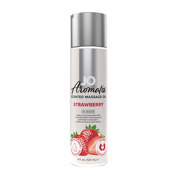 System Jo Aromatix Scented Massage Oil Strawberry 120 ml