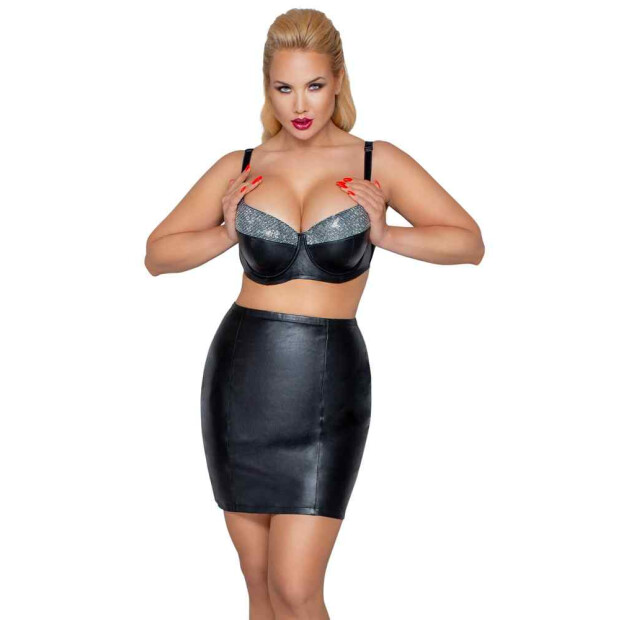 Leder Minirock XS - 2XL