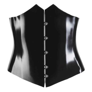 Latex Mieder schwarz S