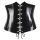 Latex Mieder schwarz S - 2XL