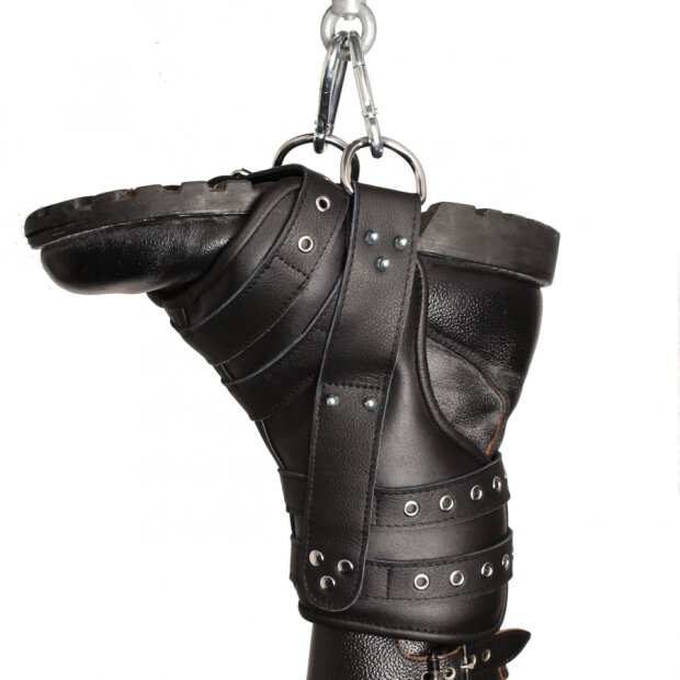 Deluxe Set of 2 Leather Leg Hangers
