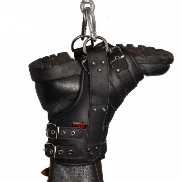 Deluxe Set of 2 Leather Leg Hangers