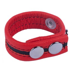 Leather Cockring Tippy Red