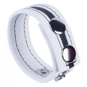Leather Cockring Tippy White