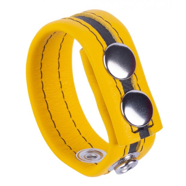 The Red Leather Cockring Tippy Yellow Penisring Gelb ⌀ 6 cm