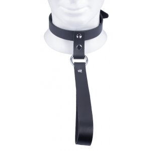 Collier en cuir avec Laisse courte