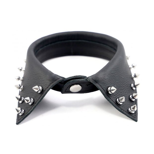 Leather Shirt Collar With Spikes