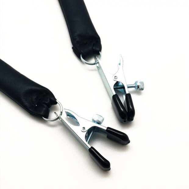 Pince à seins avec poids en cuir 80g X 2 - 2 pièces