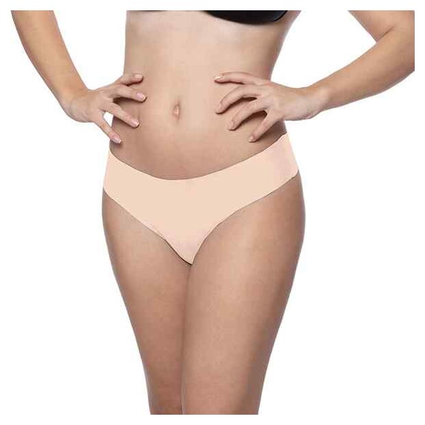 Bye Bra Invisible Thong (Natur & Black 2-Pack) S - XL