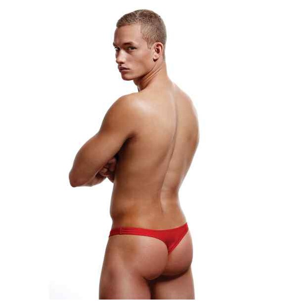 Low-Rise Thong Red S/M - L/XL