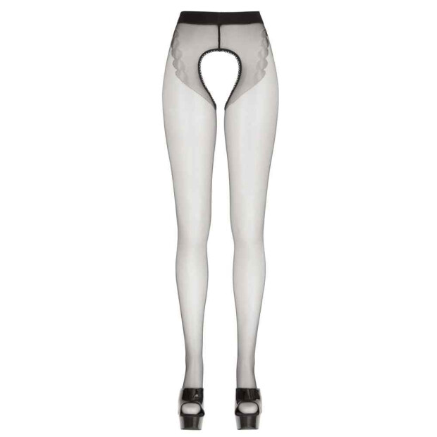 Strumpfhose offen schwarz S - 2XL