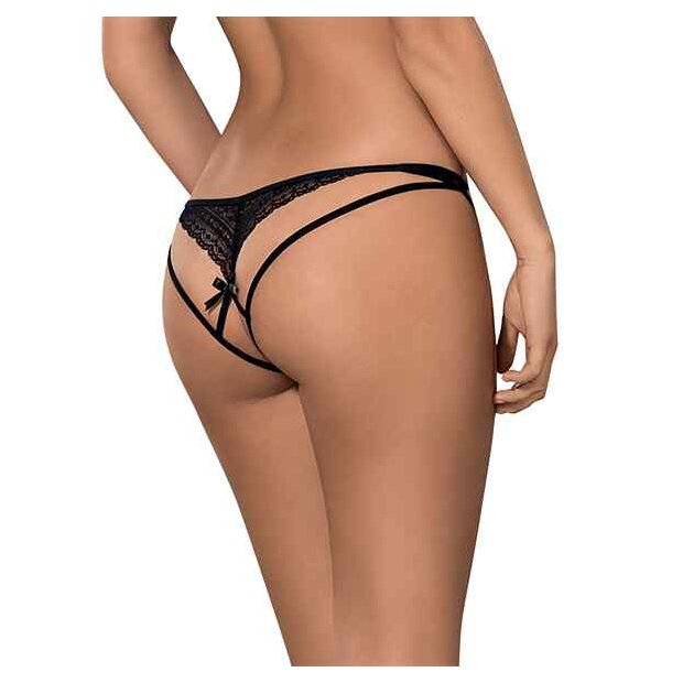 Obsessive Picantina Crotchless Thong Black S - XL