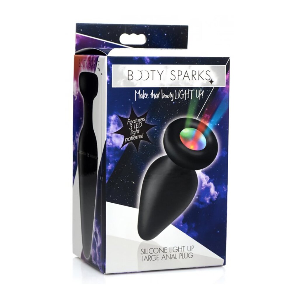 anal plug leuchtet XR Brands Booty Sparks Silicone Light-Up Large Anal Plug Analplug Sch,  24,95 €