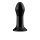 Pluggy - Glass Vibrator - With Suction Cup and Remote - Rechargeable - 10 Speed - Black