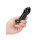Pluggy - Glass Vibrator - With Suction Cup and Remote - Rechargeable - 10 Speed - Black
