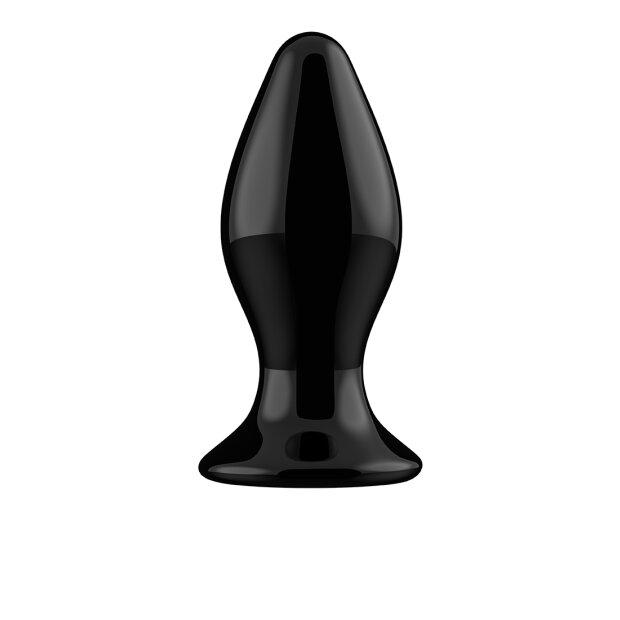 Chrystalino Stretchy Glass Vibrator Schwarz 10,5 cm ⌀ 4,1 cm