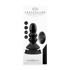 Chrystalino Ribbly Vibrator Schwarz 11 cm ⌀ 4 cm