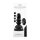 Ribbly - Glass Vibrator - With Suction Cup and Remote - Rechargeable - 10 Speed - Black