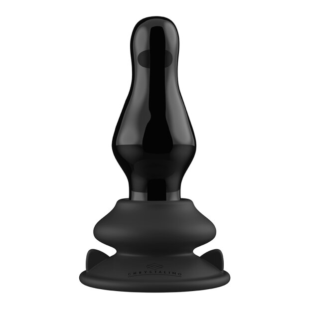 Chrystalino Missy Glasvibrator Schwarz 11 cm ⌀ 4,3 cm