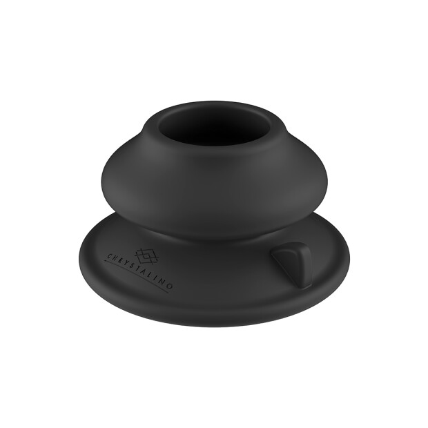 Globy - Glass Vibrator - With Suction Cup and Remote - Rechargeable - 10 Speed - Black