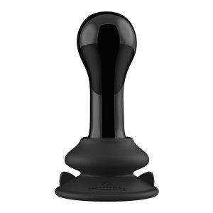 Globy - Glass Vibrator - With Suction Cup and Remote -...