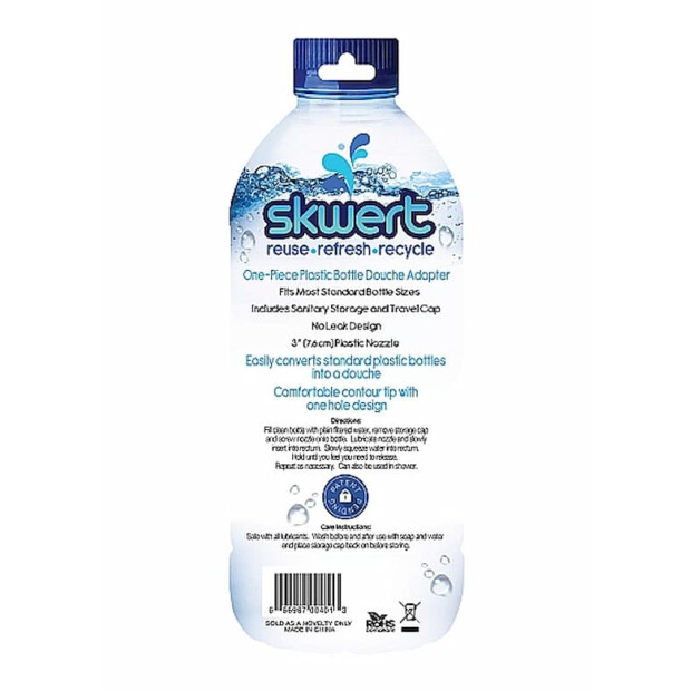 Skwert - 1 Piece Enema  - Clear / Black