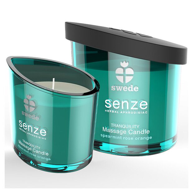 Swede Senze Tranquility Massage Candle Spearmint Rose Orange  50 ml