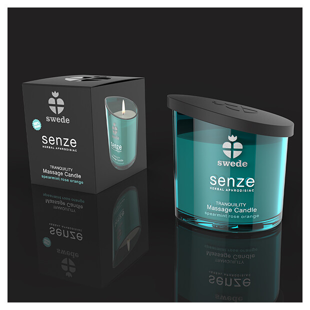 Swede Senze Tranquility Massage Candle Spearmint Rose Orange  50 ml