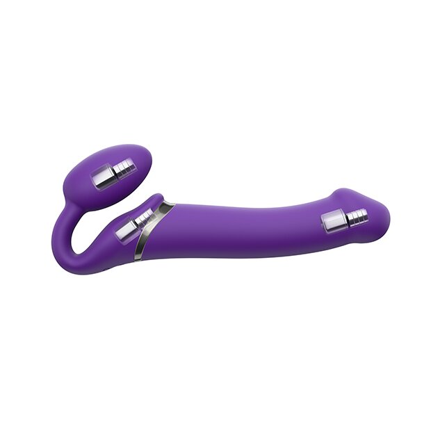 Strap-On-Me Vibrating Bendable Strap-On Large Strapless Lila