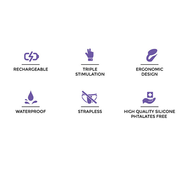 Strap-On-Me Vibrating Bendable Strap-On Large Strapless Lila