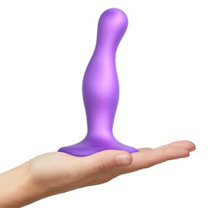 Strap-On-Me Dildo Plug Curvy Metallic Purple S Strap-On Lila