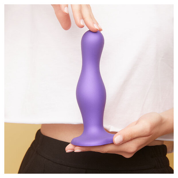 Strap-On-Me Dildo Plug Curvy Metallic Purple M